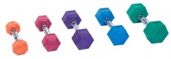 Color Rubber Dumbbell